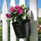 Panacea Panacea 10.5 in. H X 8 in. D Metal Over The Rail Planter Black 81065 - alternate 2